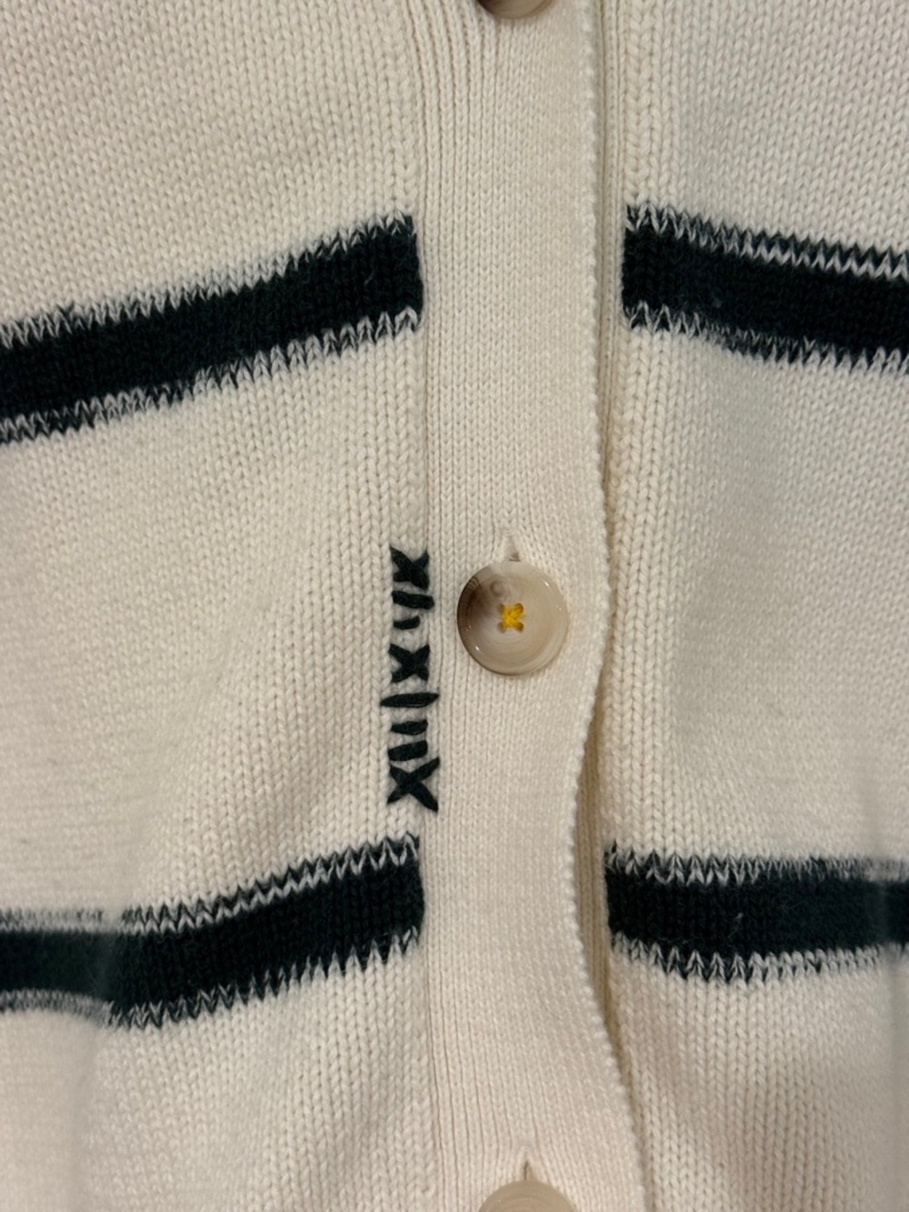 Kerri Rosenthal Striped Cardigan - Sz Medium - Picture 3 of 6